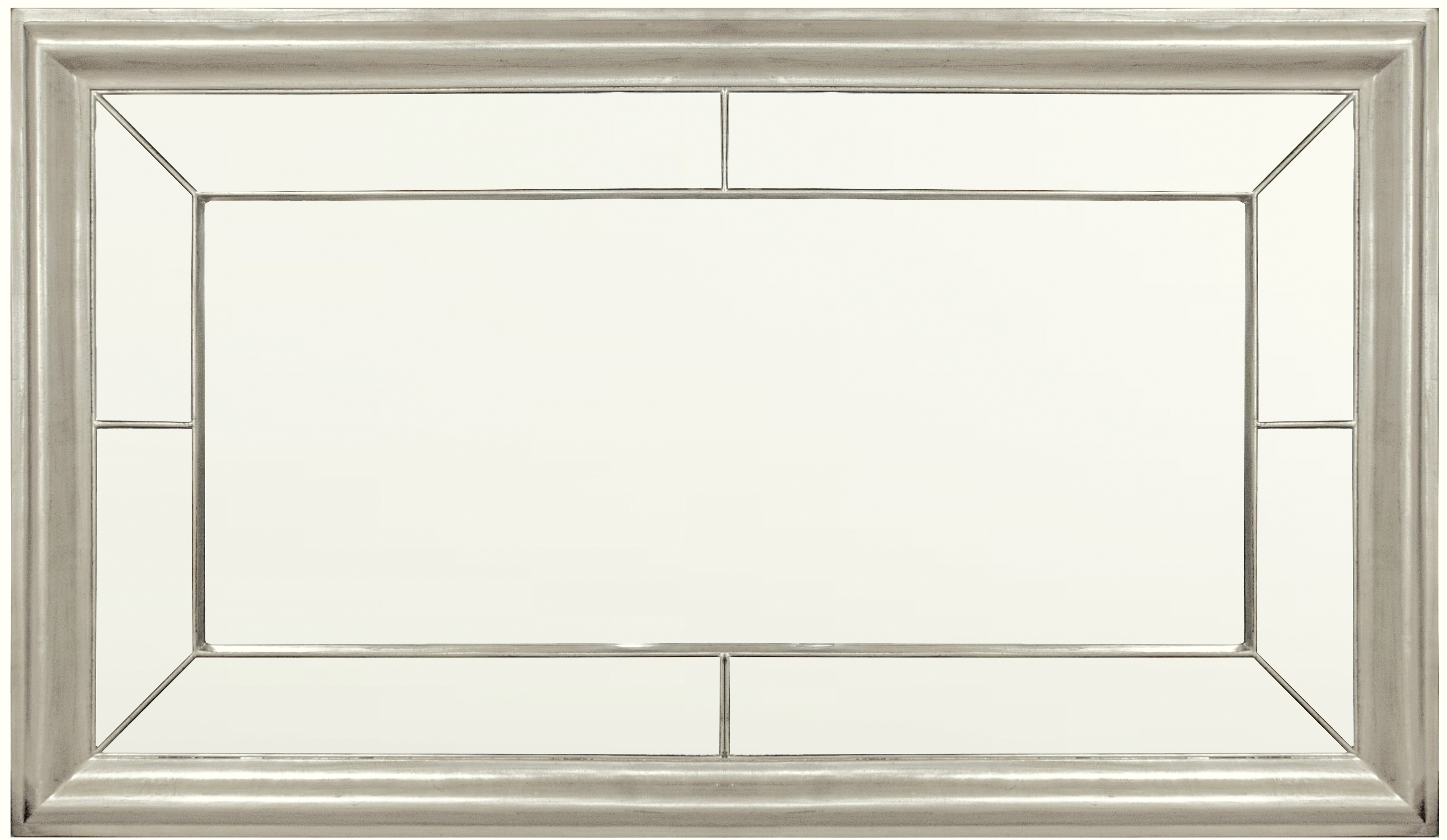 ZS042S Wall décor art mirror silver classic rectangular large